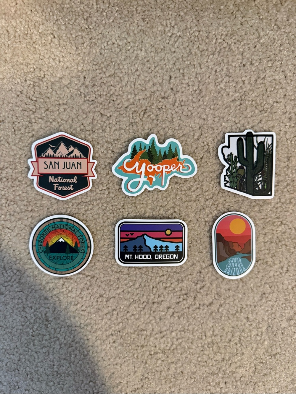 NWOT Outdoor Sticker Pack - Multi-Color
